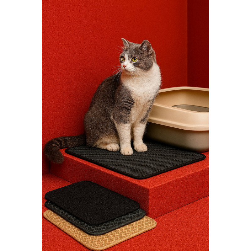 Koberčeky pod mačacie toaletné misy